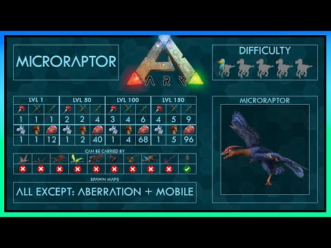 Microraptor easy Tame + Abilities | Full Guide | Ark