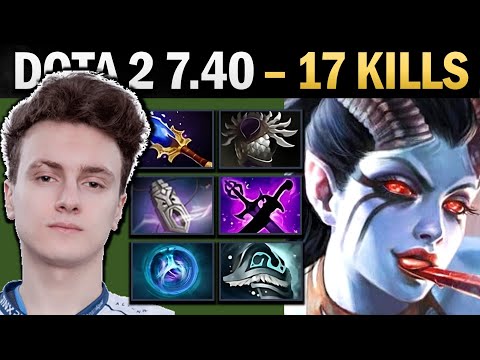 Queen of Pain Pro MID with Linkens and Dread - Dota 7.41