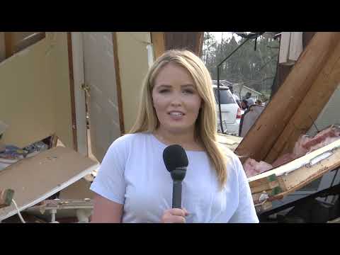 WKRN Tornado Coverage Looklive - Ohatchee, Alabama (3-25-21)