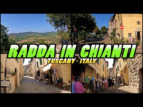 RADDA IN CHIANTI walking tour - Tuscany Italy (4k)