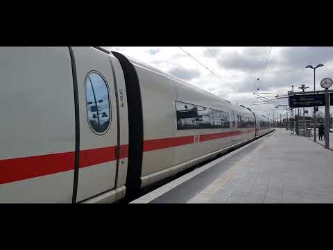 Abfahrt Doppel ICE-3 in Halle (Saale) Hbf auf Gleis 7