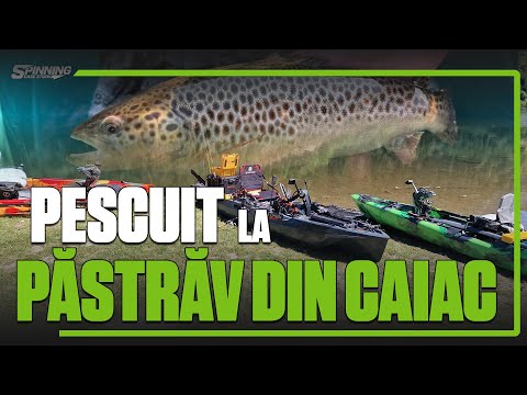 Pescuit la pastrav din caiac - STUDIU DE CAZ LA SPINNING