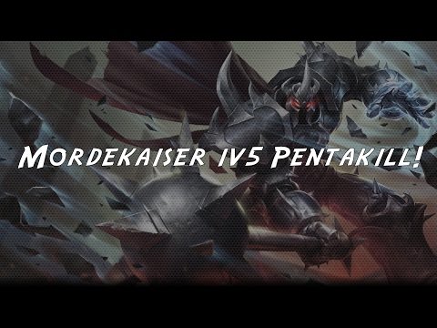 Mordekaiser Plays: 3 - 1v5 Penta (with Vayne for a sec)