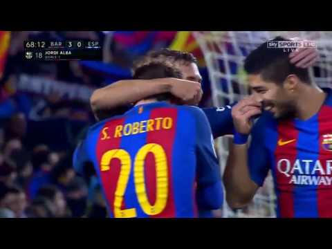 Barcelona vs Espanyol 4 1 All Goals 18 12 2016 HD