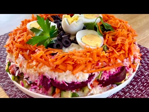 Recette De SALADE COMPOSÉE à ÉTAGES SIMPLE