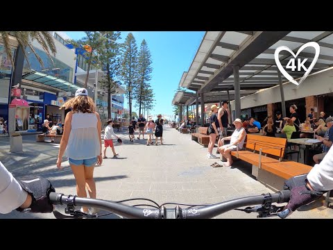 Cycling The Gold Coast's New Paradise Centre, HOTA and Play Zone. 4K Virtual Bike Ride