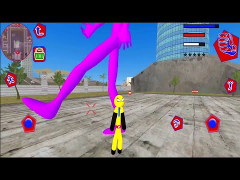US Police Spider Stickman Rope Hero || Gamesturday