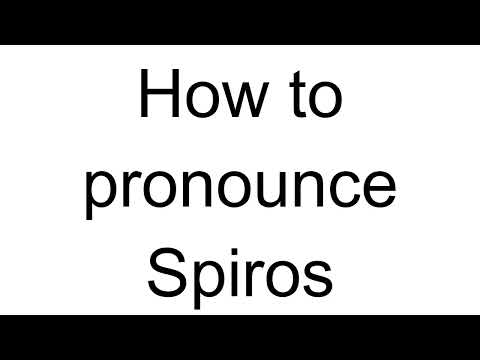 How to Pronounce Spiros (Greek)