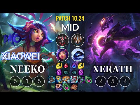 DMO Xiaowei Neeko vs Xerath Mid - KR Patch 10.24