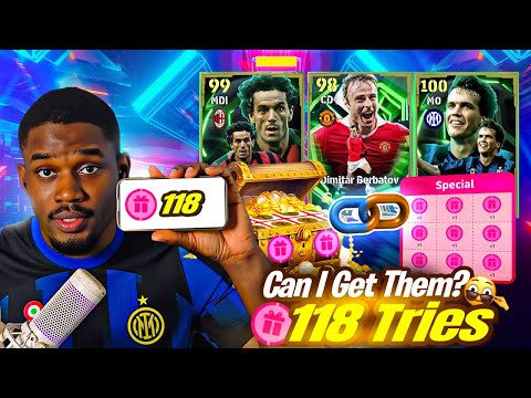 118 FREE TRIES!😱Prof BOF opens EPIC TREASURE LINK pack for EPIC MATTHAUS, CHIELLINI & BERBATOV