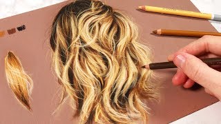 How to Draw Hair with Pastel Pencils