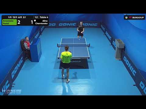 12:25 Anastasiia Postol - Alina Cherniavska 09.07.2023 TT Euro.Cup Women Ukraine Master. TABLE 4