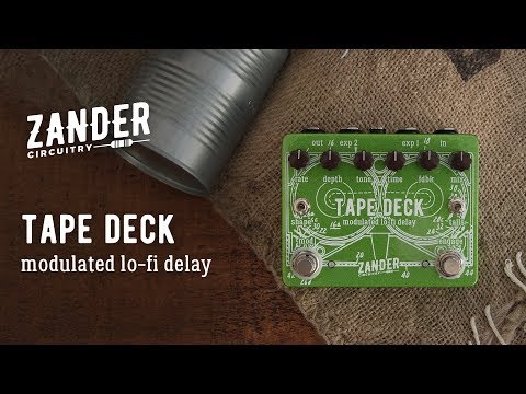 Zander Circuitry Tape Deck Lo-Fi Modulated Delay Guitar Effects Pedal Tape Delay Echo image 10