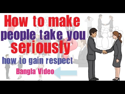 How to make people take you seriously your way to success | how to gain respect| Video