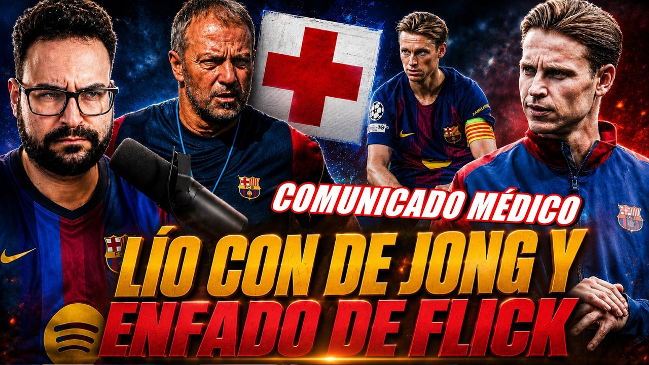 🚨LÍO BARÇA-DE JONG: ENFADO por su LESIÓN y DECEPCIÓN de FLICK ¡COMUNICADO MÉDICO! ¿VENTA? OPINIÓN