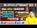RBI Office Attendant 2026 Notification Eligibility Duty Hours Salary Promotion By Shobhit Sir