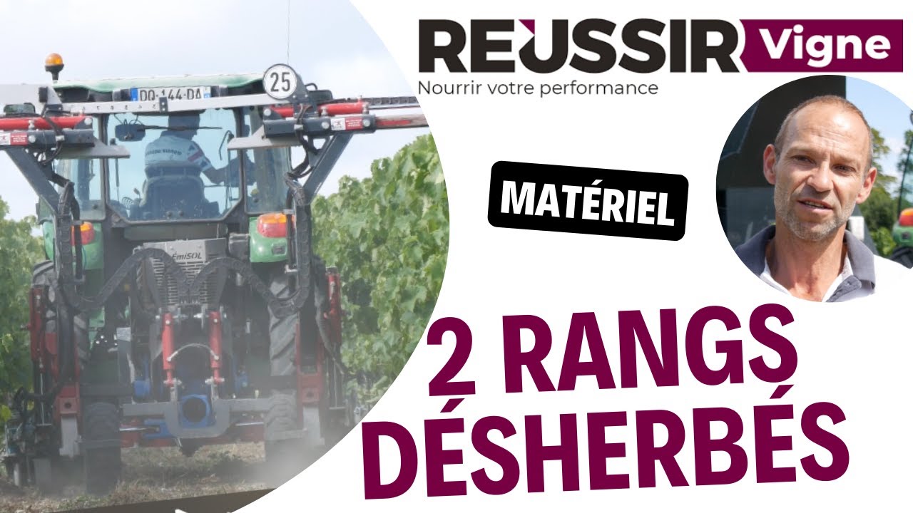 Portique Emisol : 2 rangs désherbés à la fois