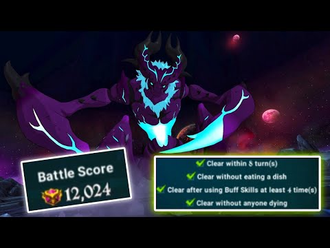 Guild Boss Kelak on Reset For 9k +// No Food, 4 Buffs [F2P 7DS GRANDCROSS]