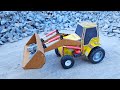 How To Make Matchbox Mini JCB Bulldozer At Home Diy Toy Mini JCB Tractor DC Motor Ideas