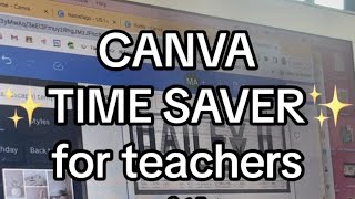 Canva Hack for Teachers - BULK CREATE Customized Nametags in seconds!