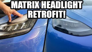 How To Retrofit Matrix Headlights on Model 3 & Model Y!