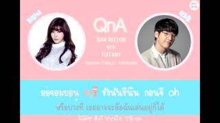 [KARAOKE-THAISUB] Tiffany &amp; Han Heejun - QnA