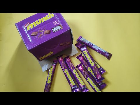 Nestle Munch Crunchilicious Wafer Coco full box unboxing.