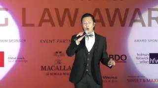 Fly me to the moon & My Way -  Johnny Lau performing at the HK Law Awards 2016