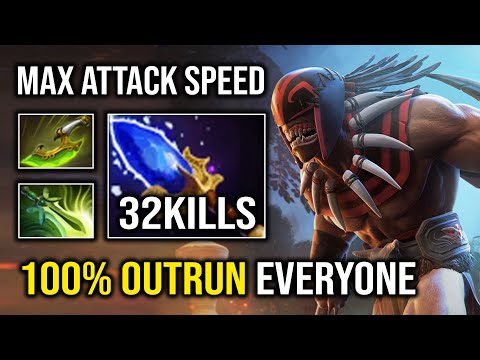 Nobody Can Outrun This Bloodseeker 100% Full Agility Speed Butterfly Hard Carry Dota 2