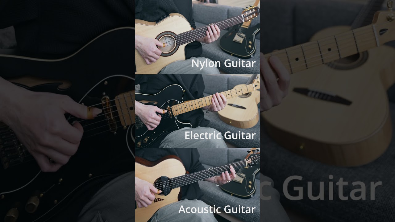 Nylon vs. Electric vs. Acoustic Guitar