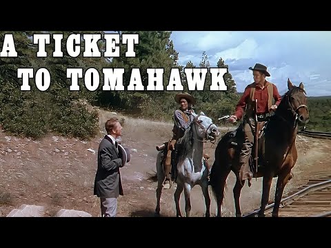 Walter Brennan, Rory Calhoun, Anne Baxter | Full Western Movie | A Ticket to Tomahawk English
