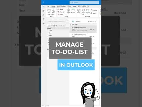How to create manage to do list task list in outlook