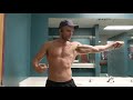 Night arm workout posing/flexing bodybuilding men's physique classic physique