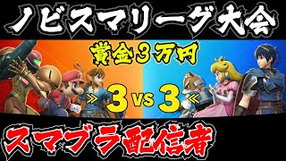 【 配信者　３ ON 3 大会 】ft.タナ.ナガレ.るいきも.ぴよねね.じゃぐち.ノビスマリーグ.スマブラ.配信.スマブラSP.信長の野望