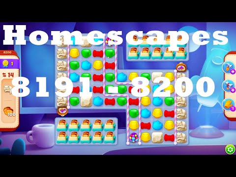 Homescapes Level 8191 - 8200 HD Walkthrough | 3 - match game | gameplay | android | ios | pc | app