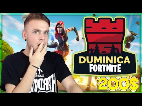 TURNEU DE 200$ CU YOUTUBERII - DUMINICA FORTNITE *FARA NOTIFICARE*