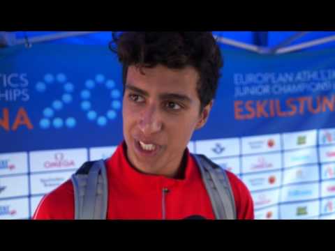 Benjamin Lobo Vedel (DEN) after winning Gold in the 400m