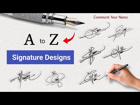 A to Z Signature Styles | Easy & Unique English Alphabets || Creative ideas