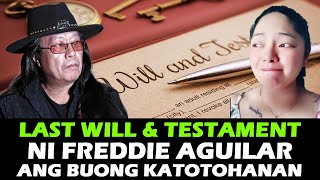 FREDDIE AGUILAR LAST WILL AND TESTAMENT kay JOVIE ALBAO at MAEGAN AGUILAR | CAUSE OF DEATH RIP