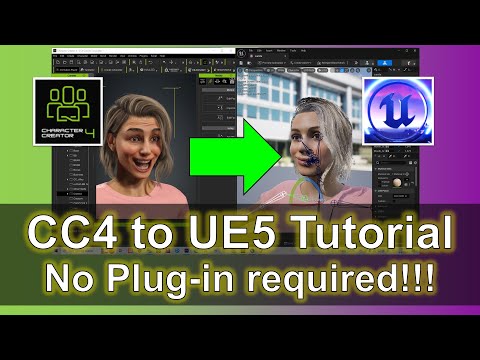 Character Creator 4 to Unreal Engine 5.4 UE5 | without Unreal Live Link & Auto Setup Plugin