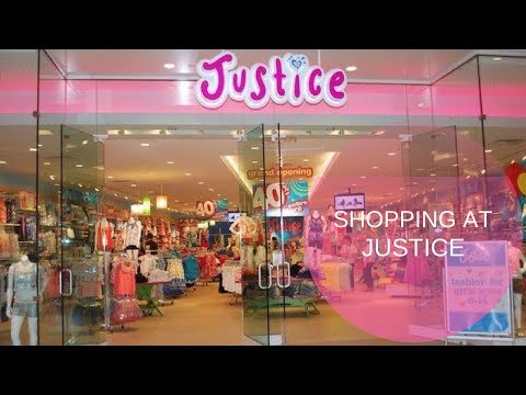 SHOPPING AT JUSTICE STORE IN THE MALL