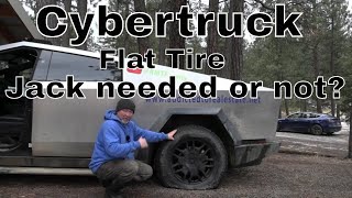 Changing Flat Tire on Cybertruck without a Jack? Just using the air suspension. Is it possible?