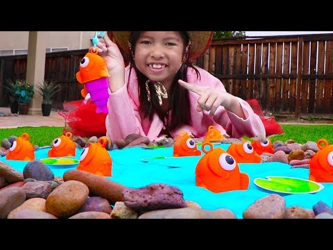 Pretend Play Fishing & Camping Toys with Wendy! Family Fun Activities