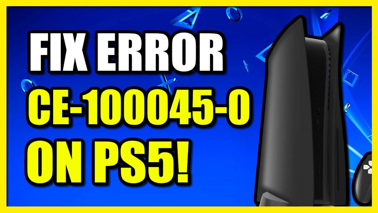 How to FIX PS5 Error Code CE-100045-0 after game update (Fast Tutorial)