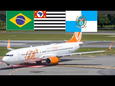 Rfs real flight simulator viagens de Congonhas SP São Paulo até Santos Dumont RJ Rio de Janeiro 