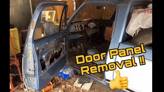 1977 Dodge Project Truck ~ How to remove door panel/ lube window mechanism (Pt 1)