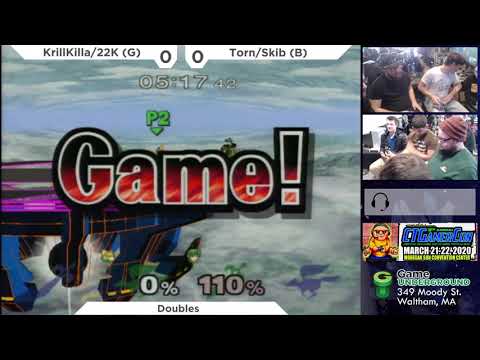 Mass Madness 32 SSBM  - KrillKilla/22K (Green) vs. Torn/Skib (Blue) - Melee Doubles WR1