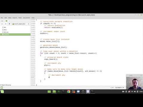 Bitboard CHESS ENGINE in C: writing NEGAMAX ALPHA BETA skeleton
