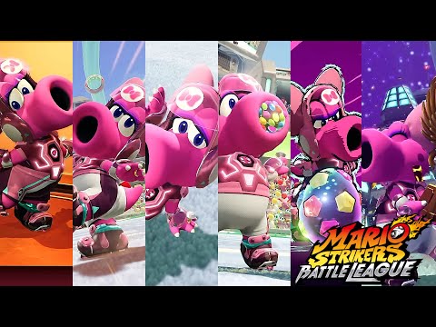 Mario Strikers Battle League All Birdo Animations