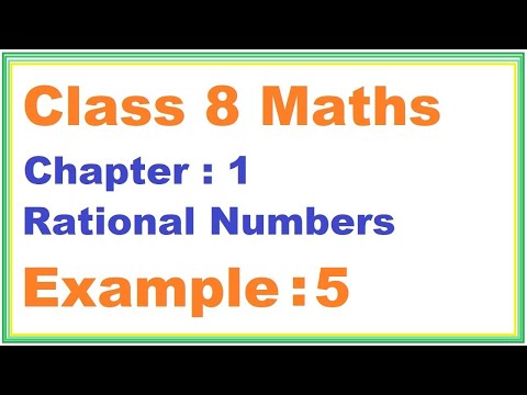 EXAMPLE (5) Chapter:1 Rational Numbers | Ncert Maths Class 8 | Cbse